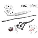 S2F - Kit Échappement Stage 1 RC40 Freeflow avec Sortie