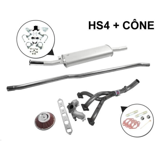 S3F - Kit Échappement Stage 1 RC40 Freeflow avec Sortie