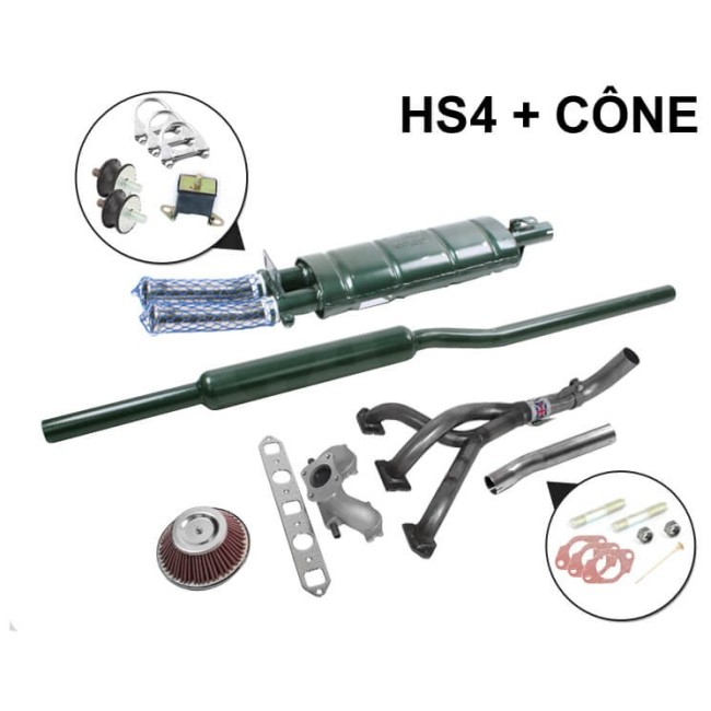 SM3B - Kit Échappement Stage 1 Maniflow Freeflow avec Double