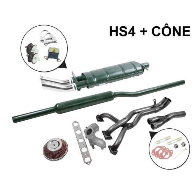 SM5A - Kit Échappement Stage 1 Maniflow LCB avec Double Sortie