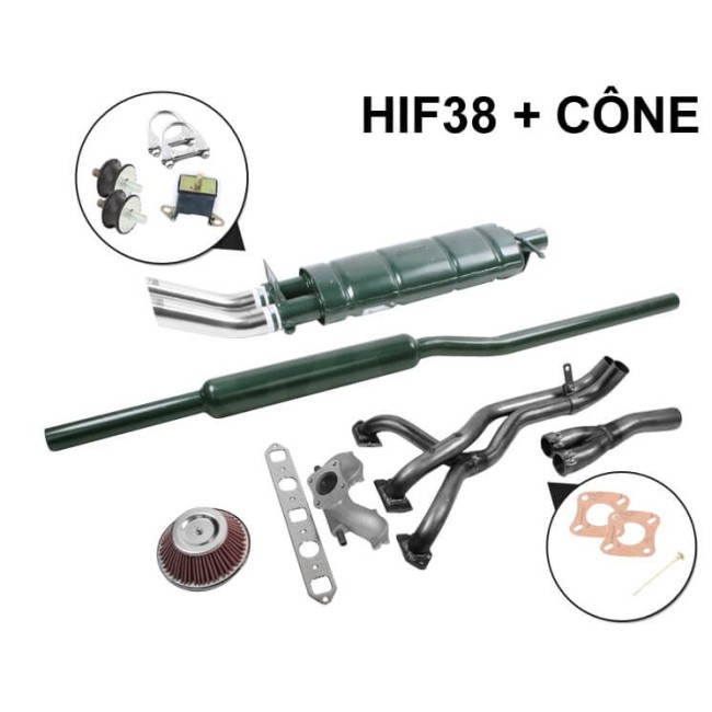 SM5A - Kit Échappement Stage 1 Maniflow LCB avec Double Sortie