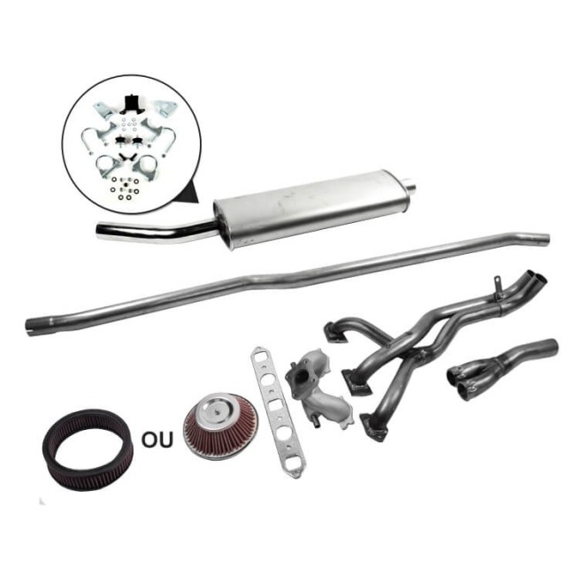 S1L - Kit Échappement Stage 1 RC40 LCB avec Sortie Latérale Ø50