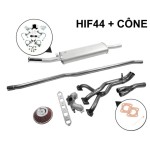 S2L - Kit Échappement Stage 1 RC40 LCB avec Sortie Centrale Ø55