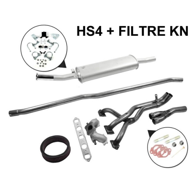 S2L - Kit Échappement Stage 1 RC40 LCB avec Sortie Centrale Ø55