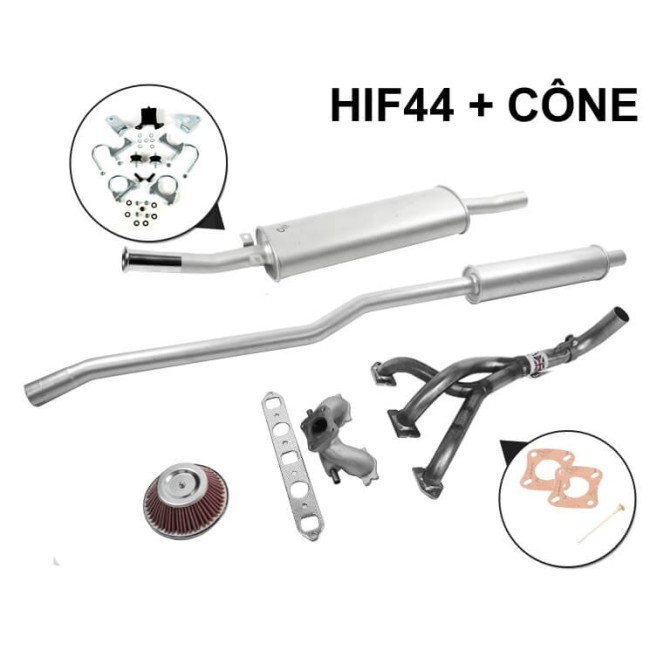 S2F2 - Kit Échappement Stage 1 RC40 Freeflow avec Sortie