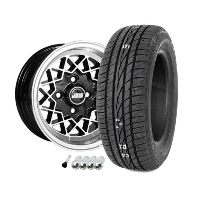 6 x 12 - Pack Jante Rally Special Noir-Austin Mini