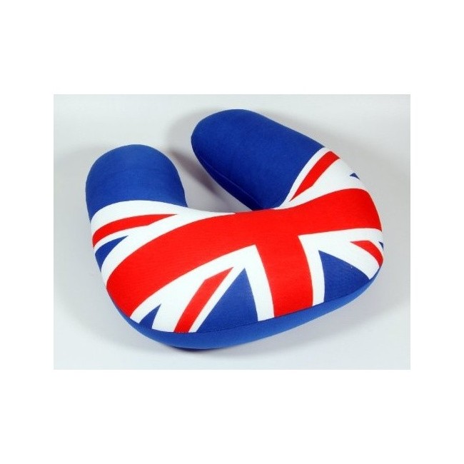Coussin de cou de voyage micro-perlé Union Jack-austin-mini