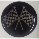 Autocollant Révolite noir gris (42 mm)-Austin Mini