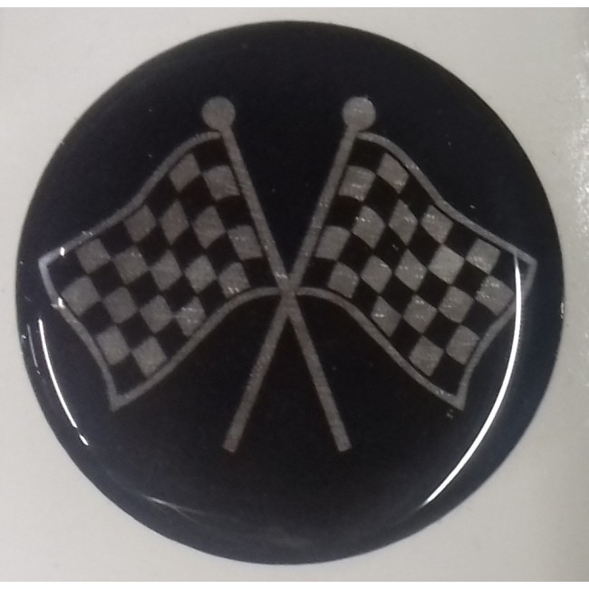 Autocollant Révolite noir gris (42 mm)-Austin Mini