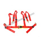 Harnais 4 points ''route'' rouge-Austin Mini