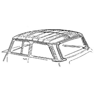 Ciel de toit - kit intérieur blanc (origine) - Austin