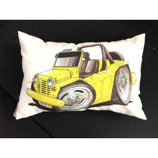 Coussin Mini Moke Jaune-mg-mgb
