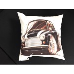 Coussin Mini Cooper Noire - Carré-mg-mgb