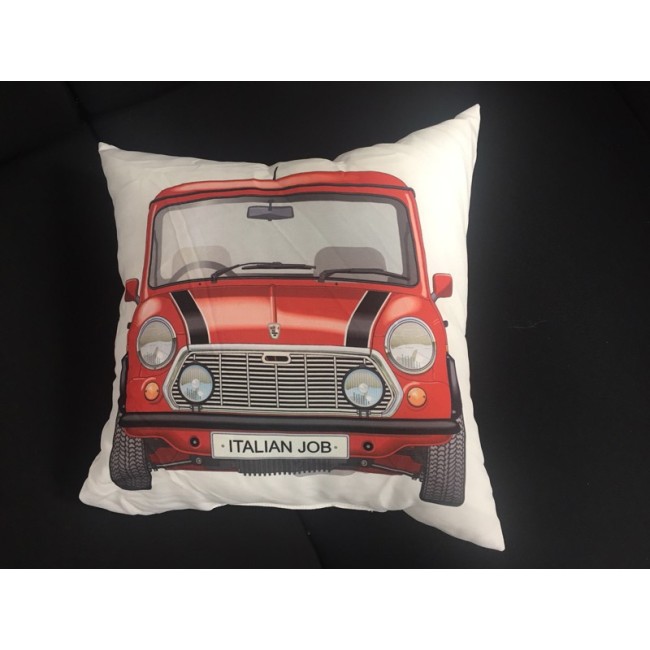 Coussin Italian Job Mini Rouge - Carré-mg-mgb