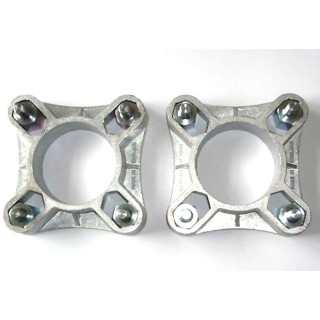 Elargisseur de voie 32 mm (la paire) + 8 goujons à