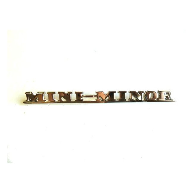 Badge de malle arrière - MINI - ''MINI MINOR''-Austin Mini