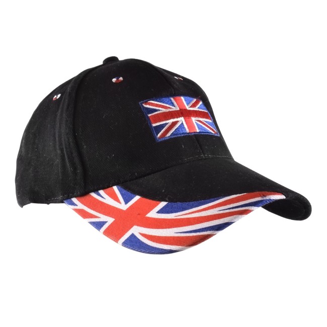 Casquette noire - Drapeau Union Jack-mg-mgb