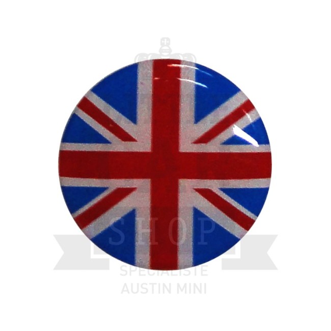 Autocollant rond Union Jack (42mm) - Austin Mini-Austin Mini