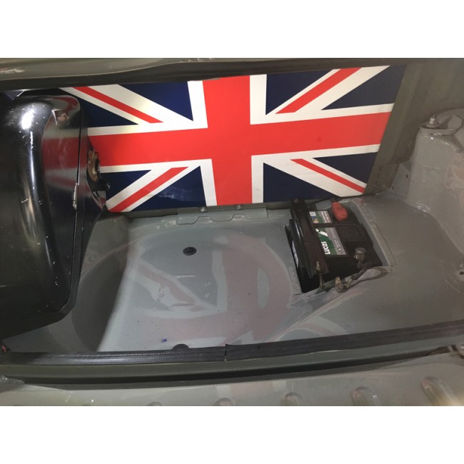 Intérieur de coffre rigide avec bandeau simili - bleu-Austin