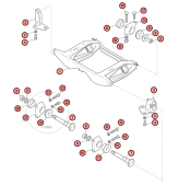 TLCS : Vue éclatée du chassis, pièces Austin Mini 1959 2000.